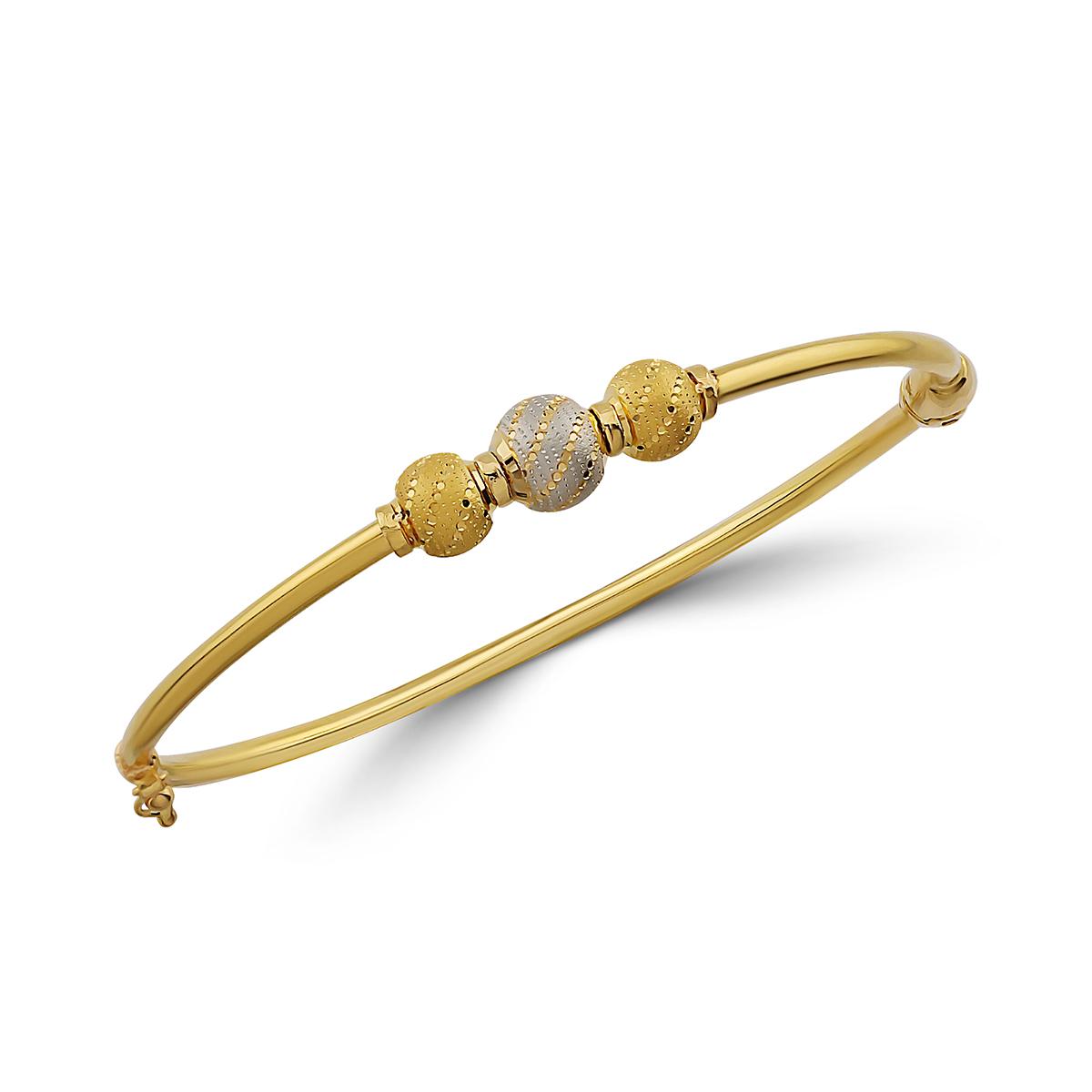 Spiral Gold Ladies Bangle Image