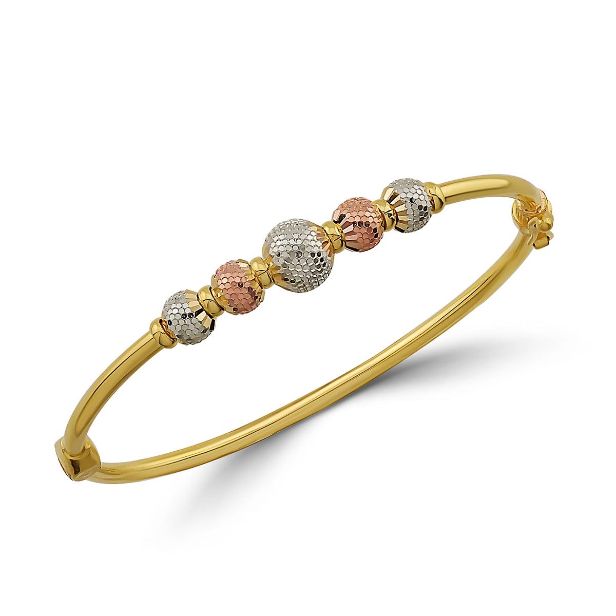 5 Ball Tri Colour Ladies Bangle Image