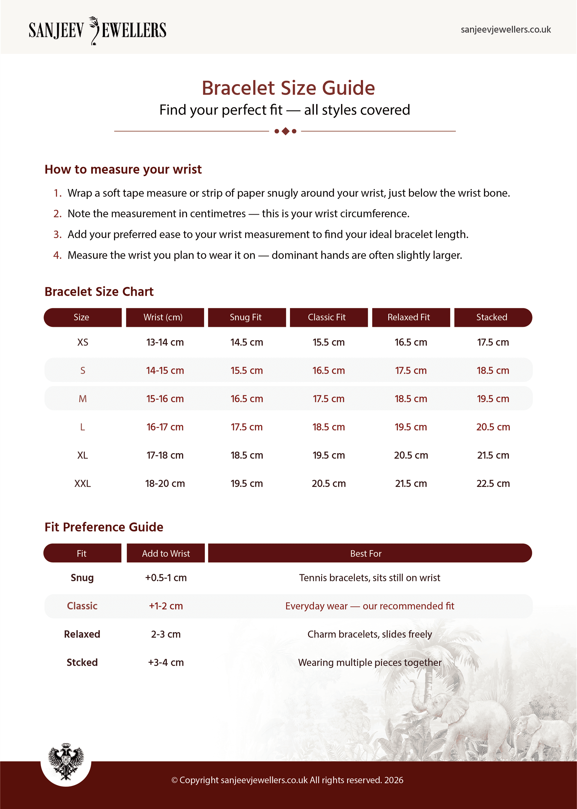 Bracelets guide page 1