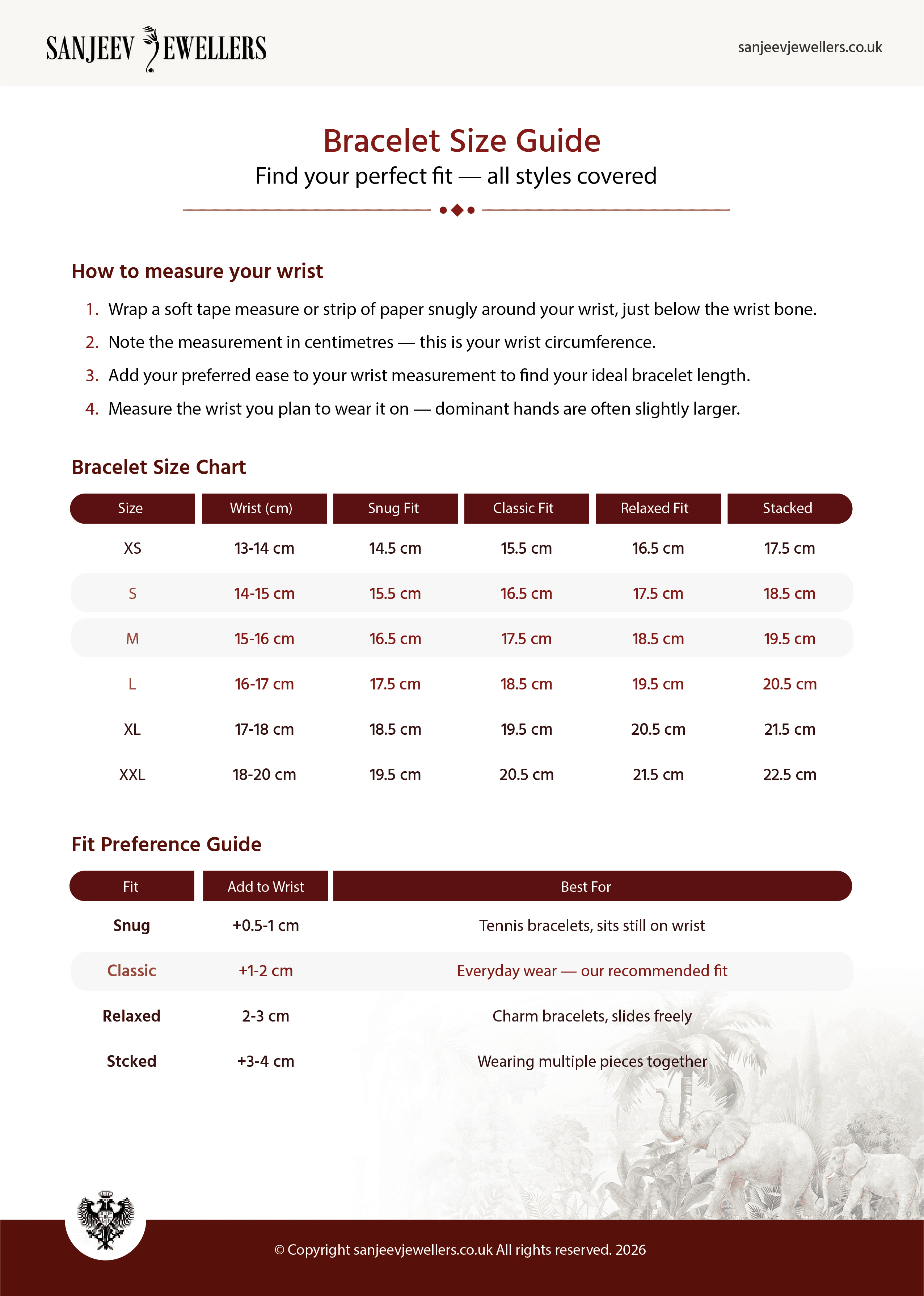 Bracelets guide page 1