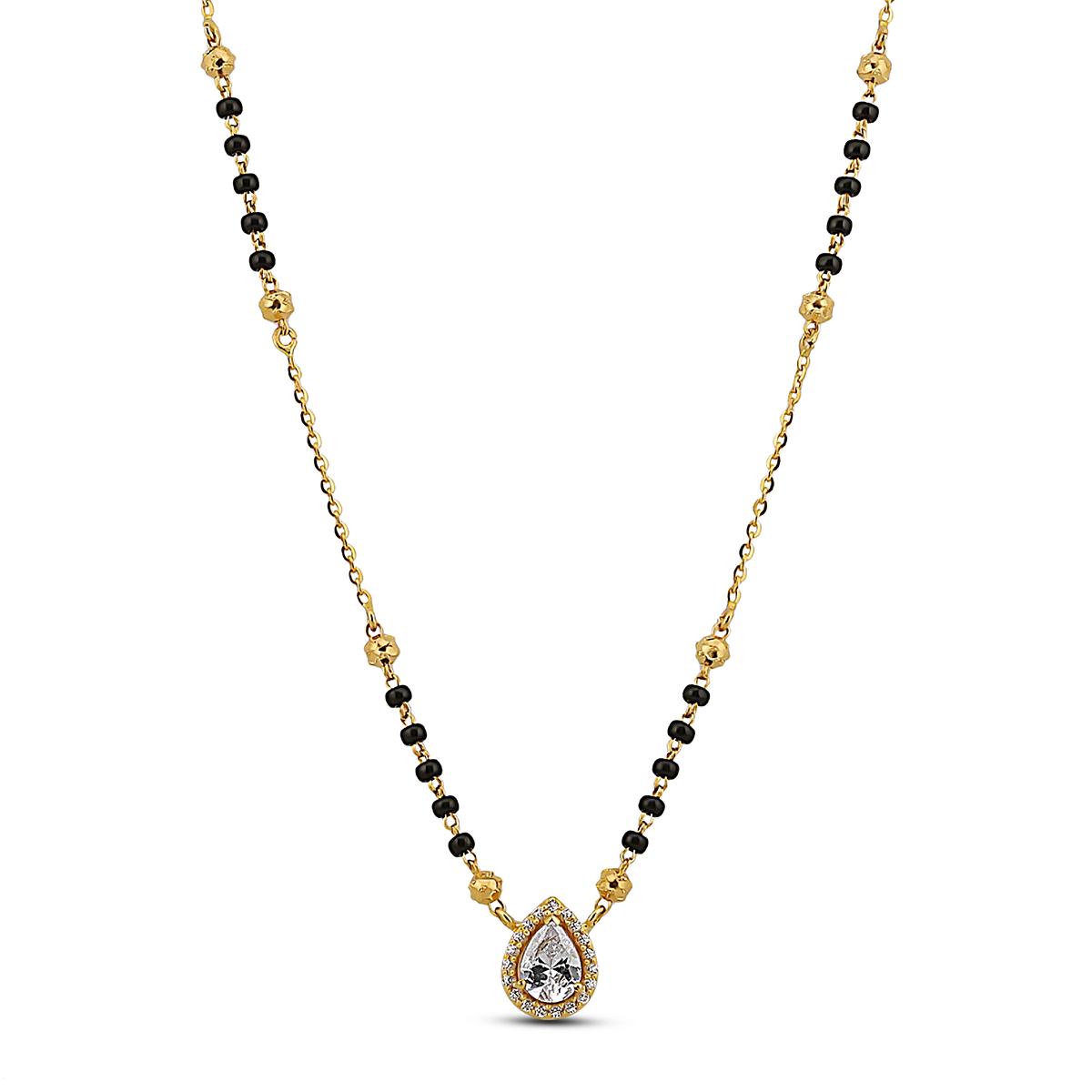 Zircon Pendant Mangalsutra 