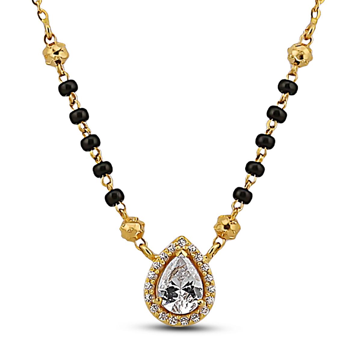 Zircon Pendant Mangalsutra 
