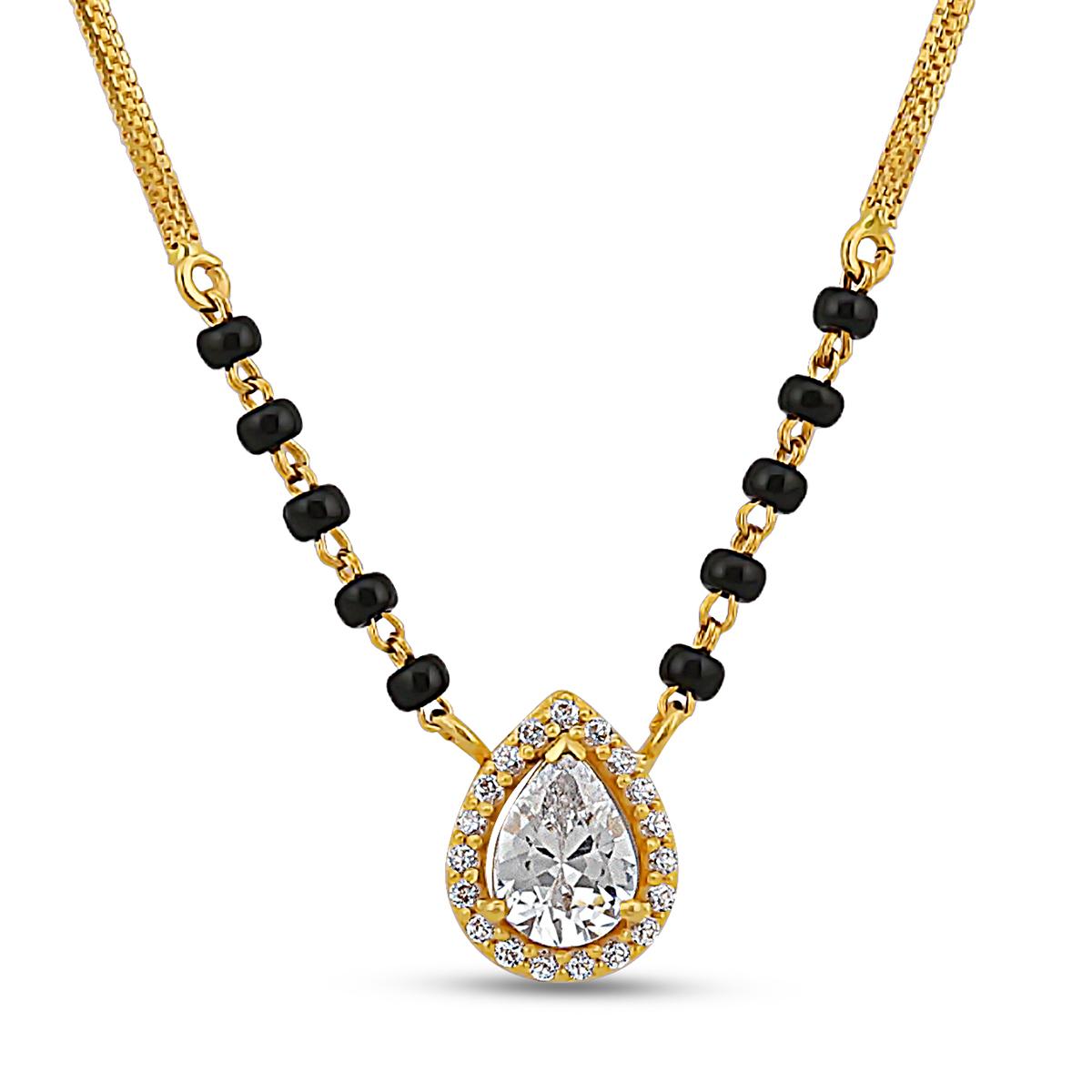 Pear Pendant Mangalsutra Chain
