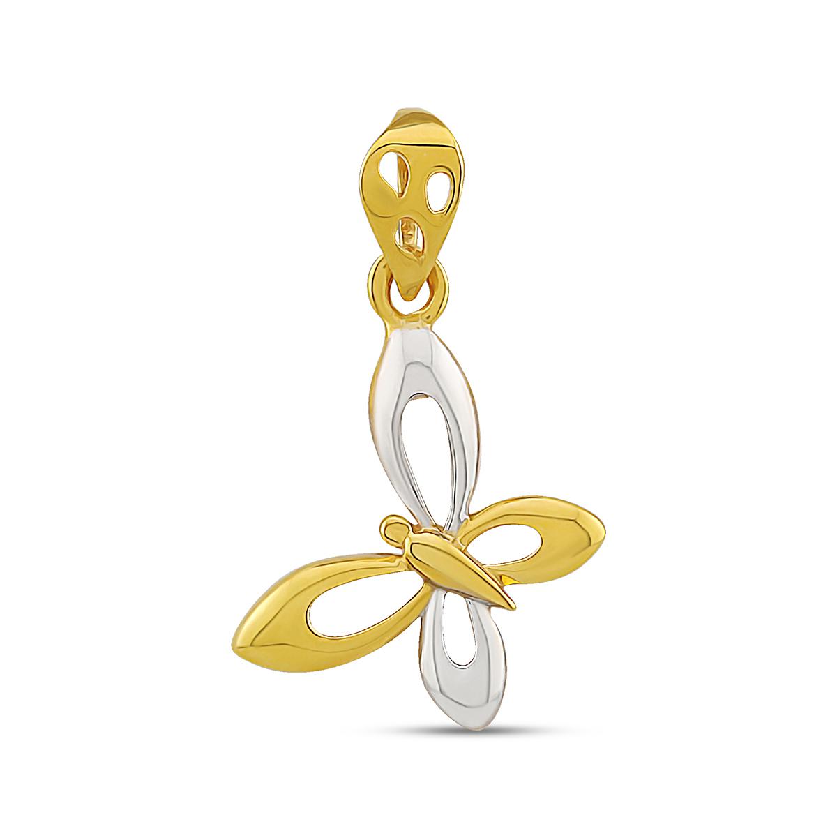 22ct Rhodium Butterfly Pendant Image