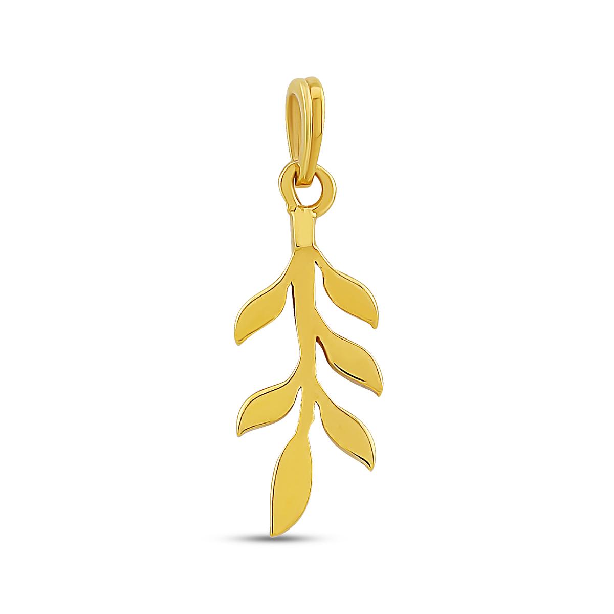 22ct Two Tone Branch Pendant 