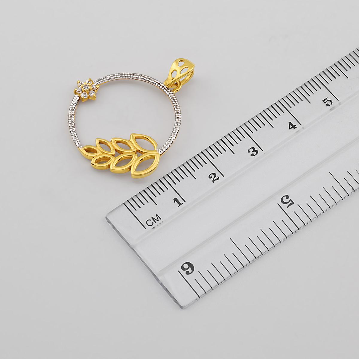 22ct Rhodium Ladies Pendant 