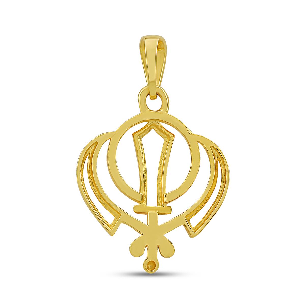 22ct Gold Khanda Pendant 