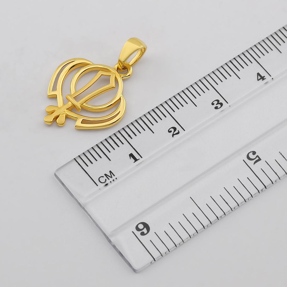 22ct Gold Khanda Pendant 