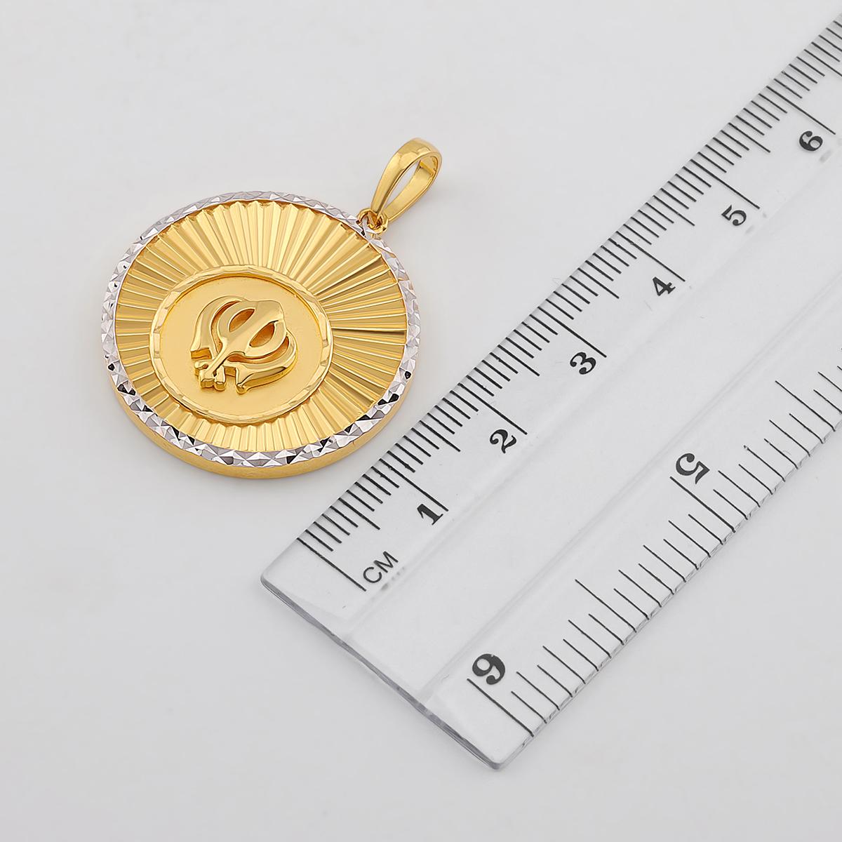 Round 2 Tone Khanda Pendant 