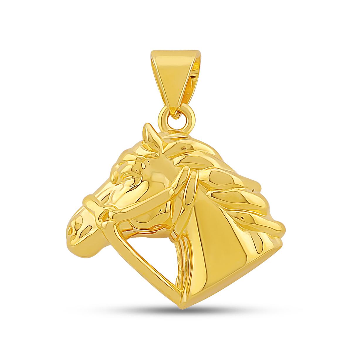 22ct Hollow Horse Pendant Image