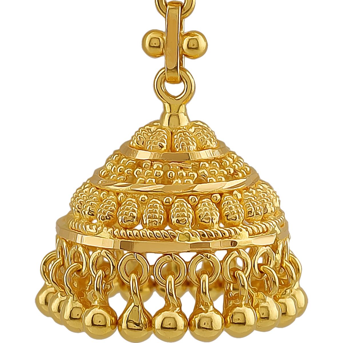 Traditional 22ct Gold Bridal Jhumkas