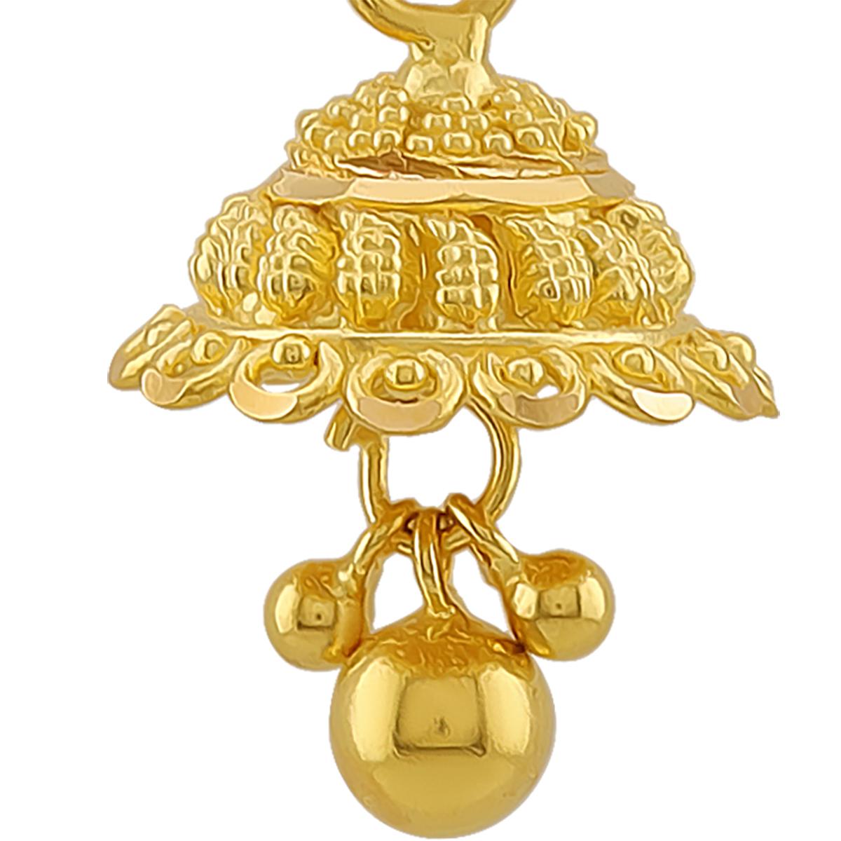 Traditional 22ct Gold Bridal Jhumkas
