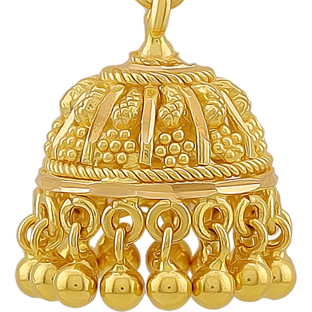 Traditional 22ct Gold Bridal Jhumkas