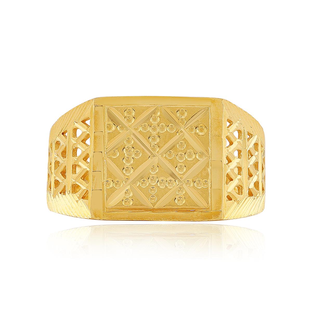 Lightweight 22ct Gold Gents Ring