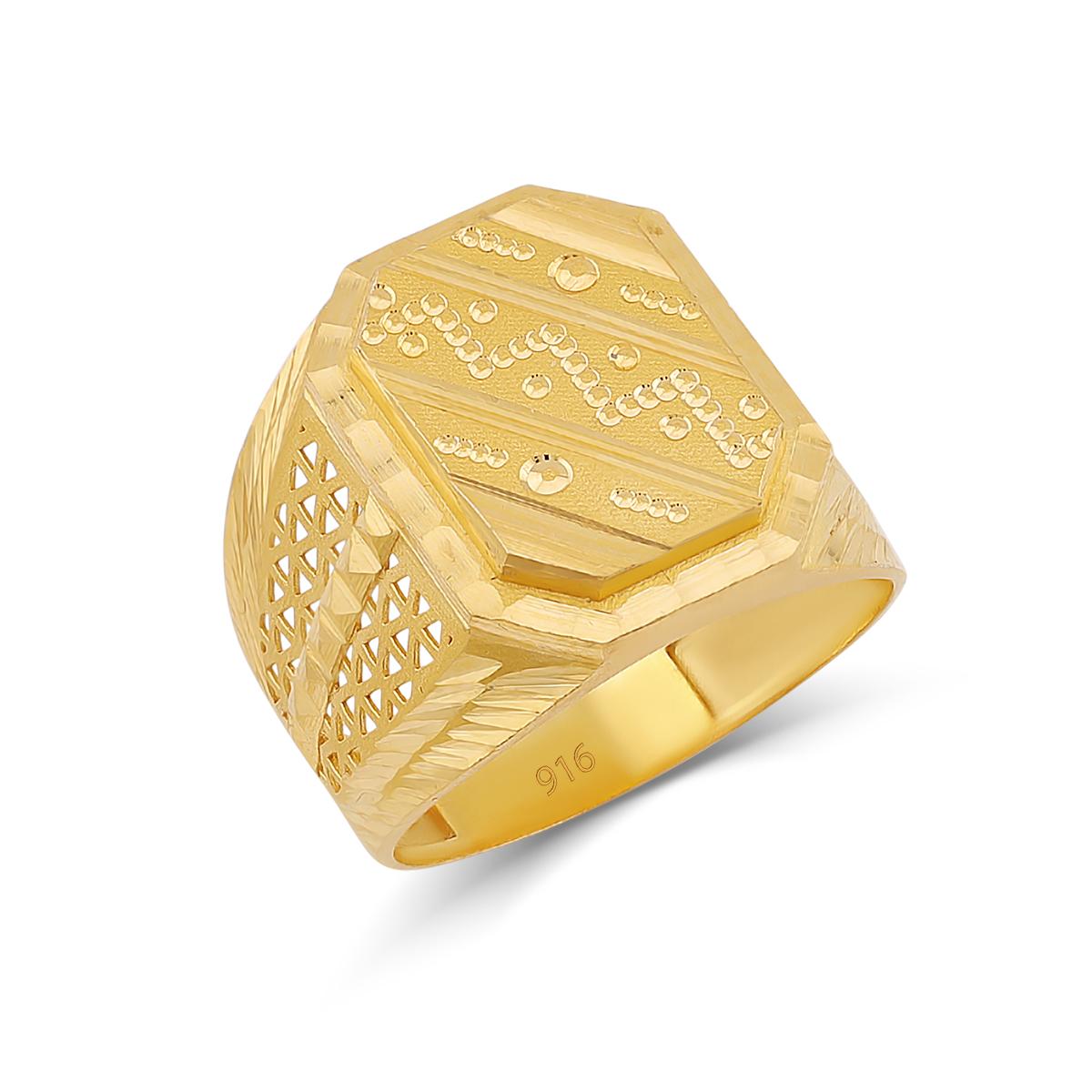 Classic 22ct Gold Men’s Ring Image