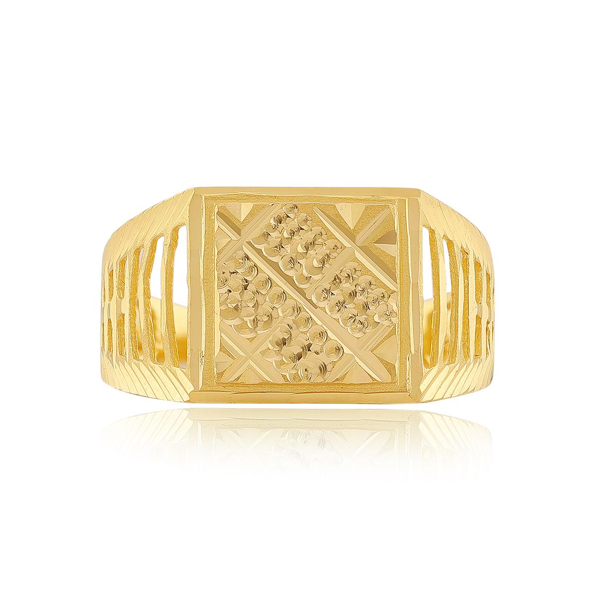 Traditional 22ct Gold Gents Ring