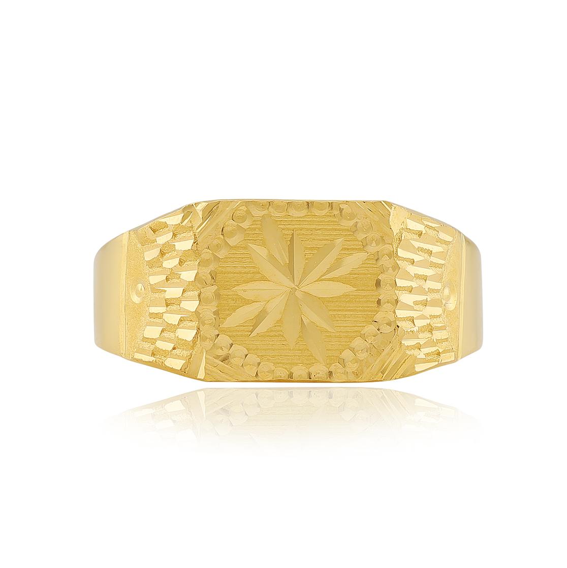 22ct Gold Indian Gents Ring