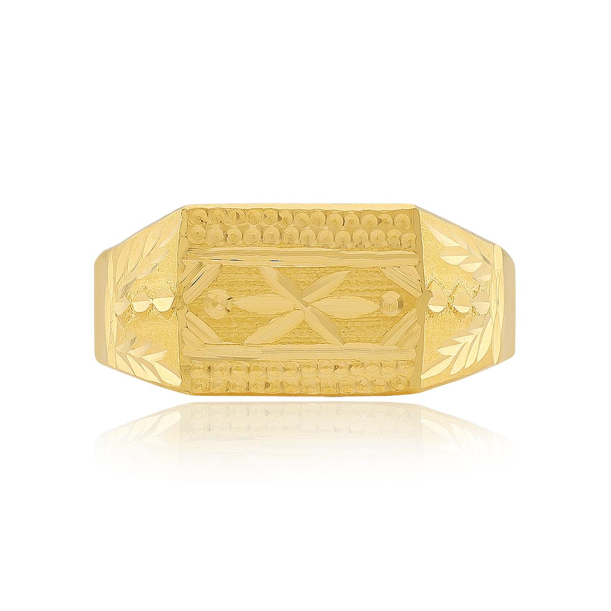 Lightweight 22ct Gold Signet Ring