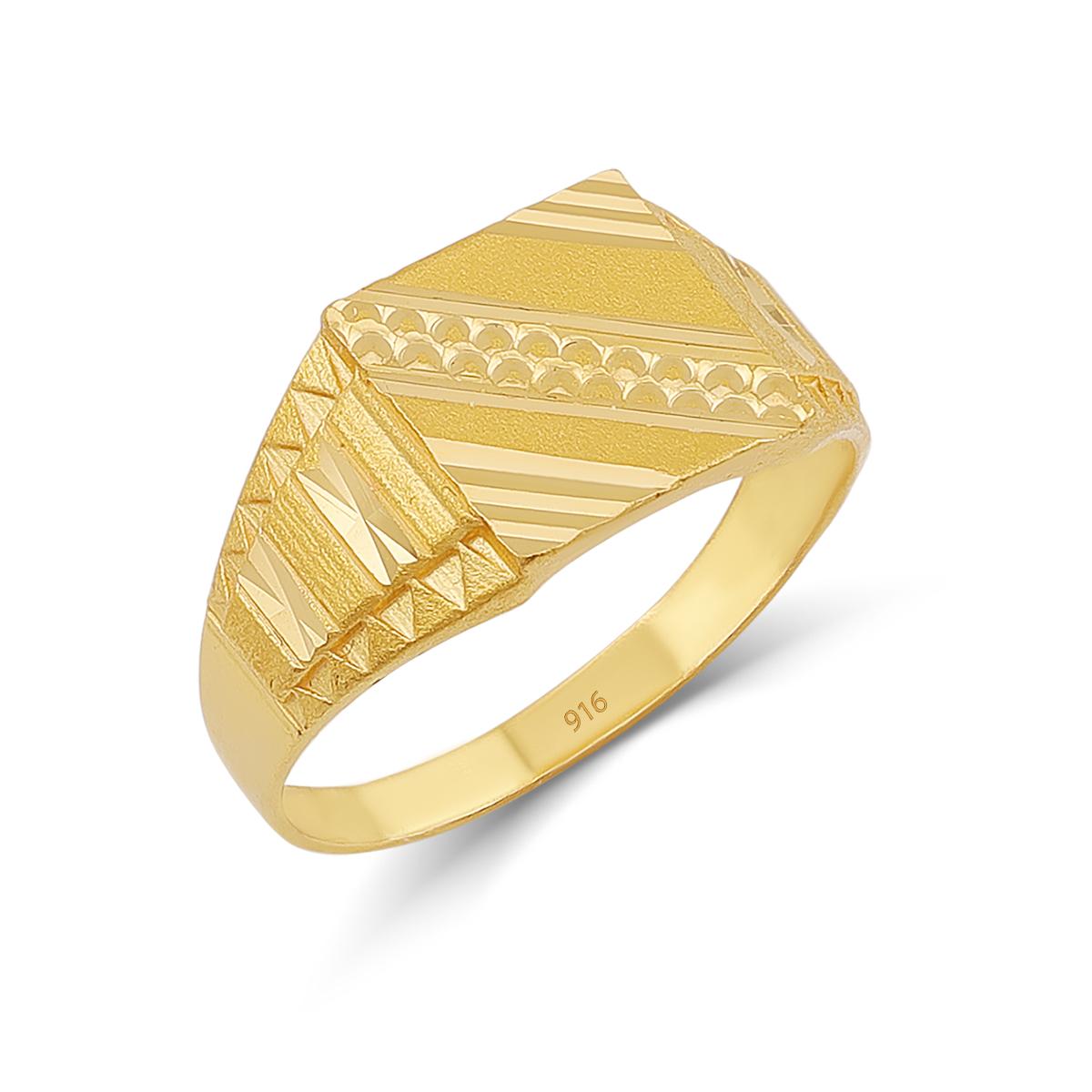 Classic Indian 22ct Gold Men’s Ring Image