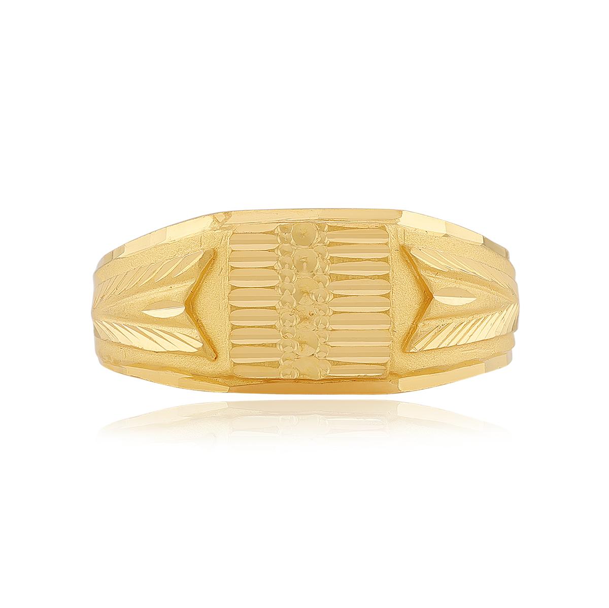 Contemporary 22ct Gold Men’s Band