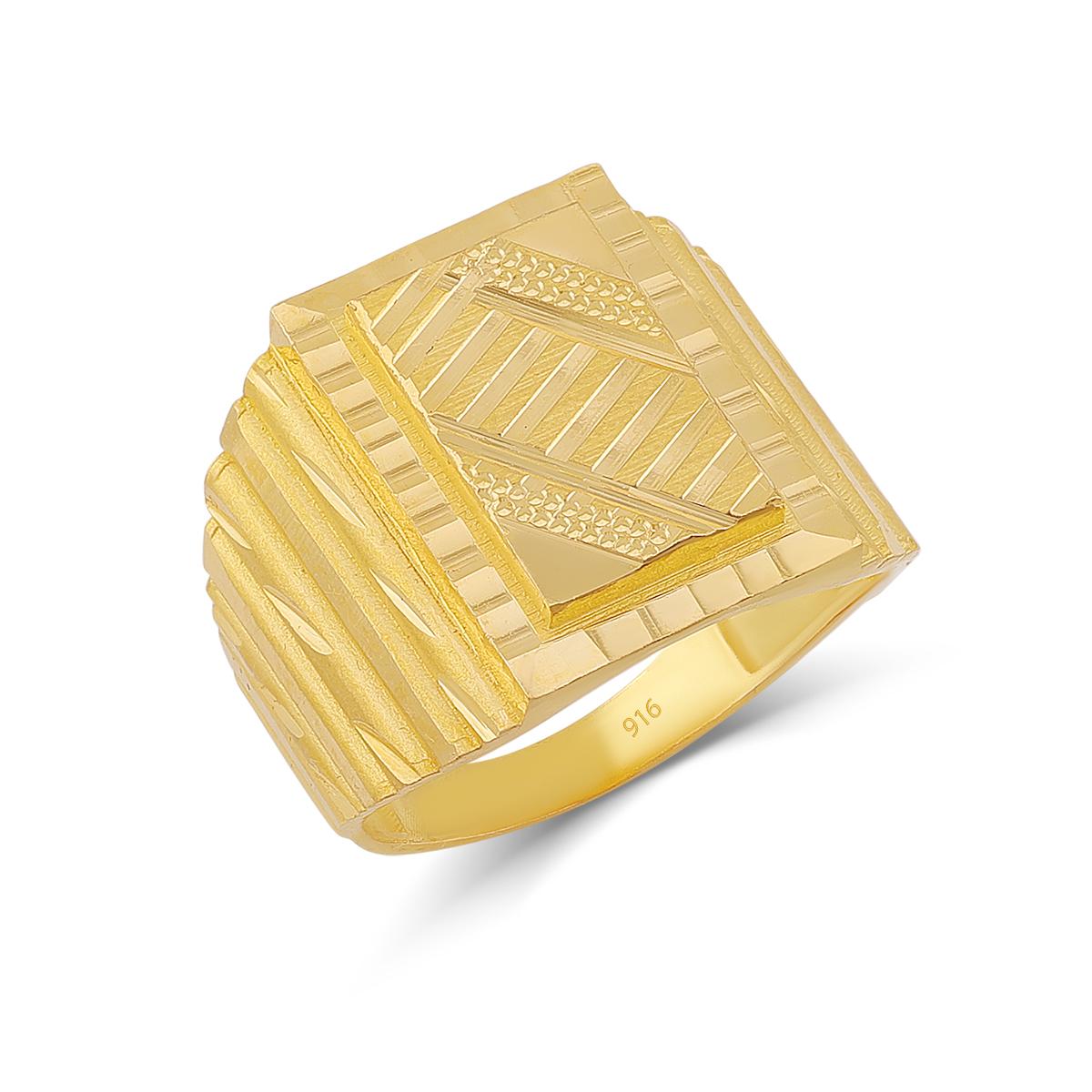 Classic 22ct Gold Men’s Ring Image