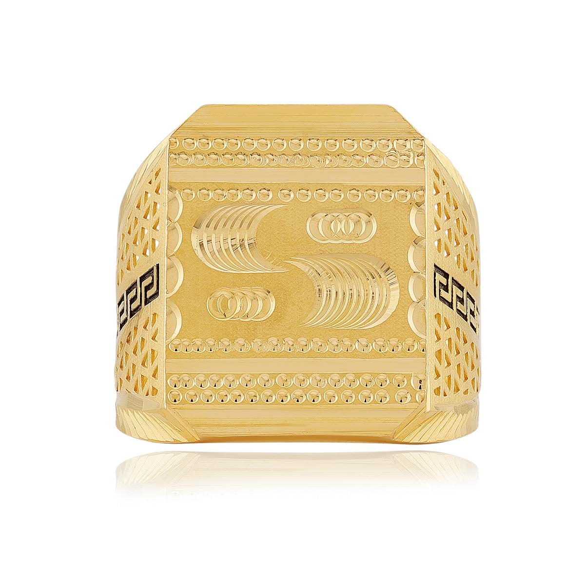 Traditional 22ct Gold Gents Ring