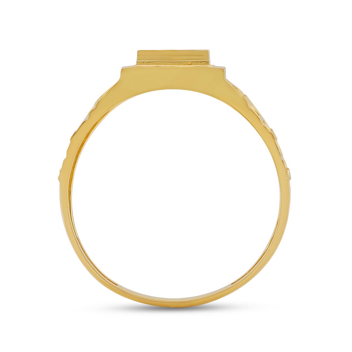Modern 22ct Gold Men’s Ring