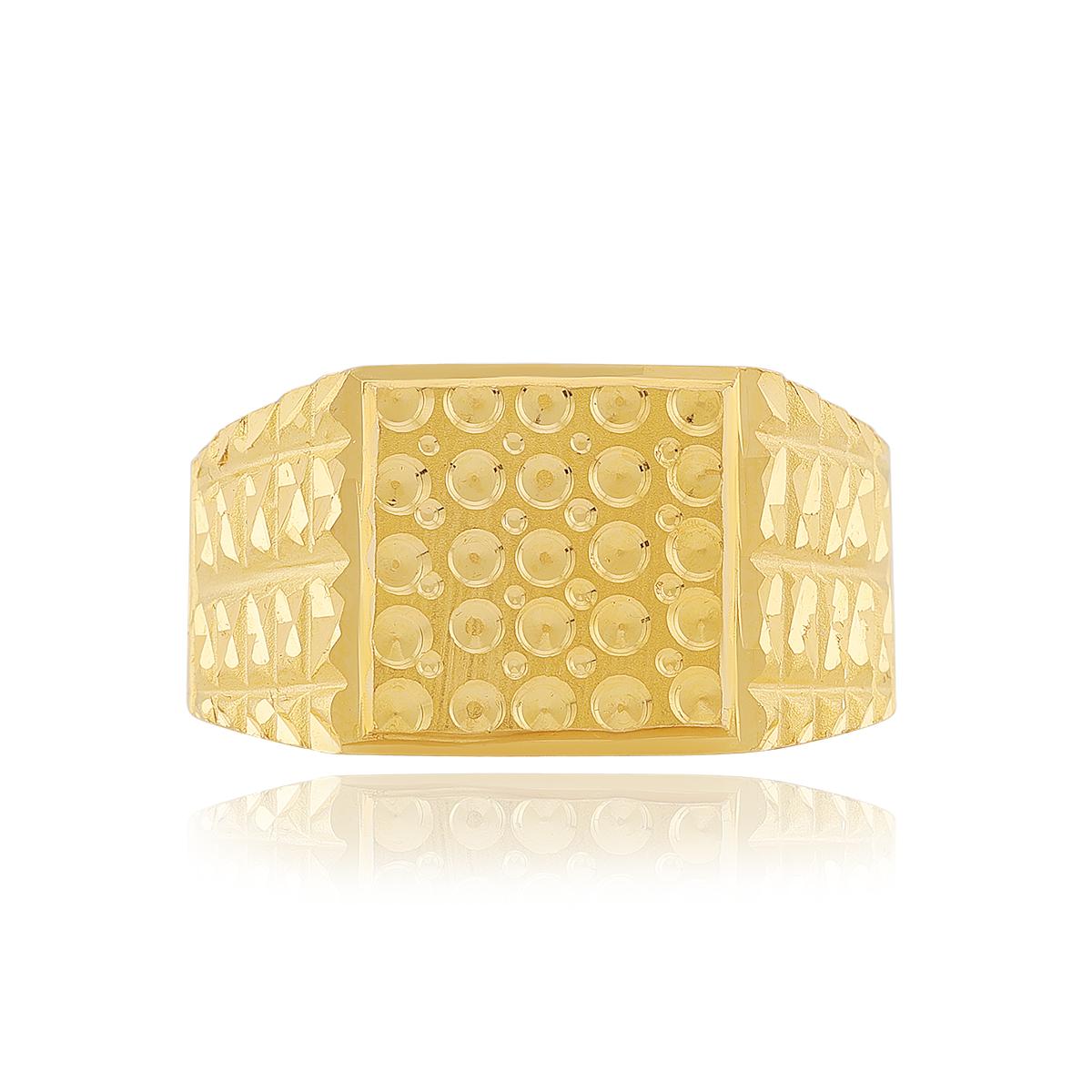 Diamond Cut 22ct Gold Men’s Ring