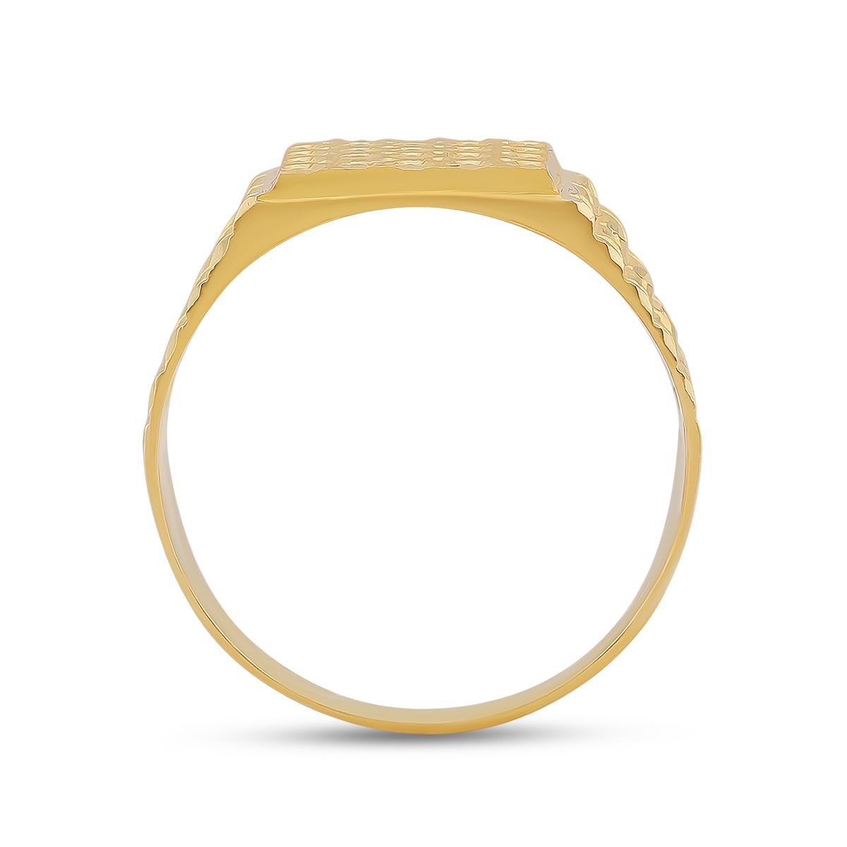 Diamond Cut 22ct Gold Men’s Ring