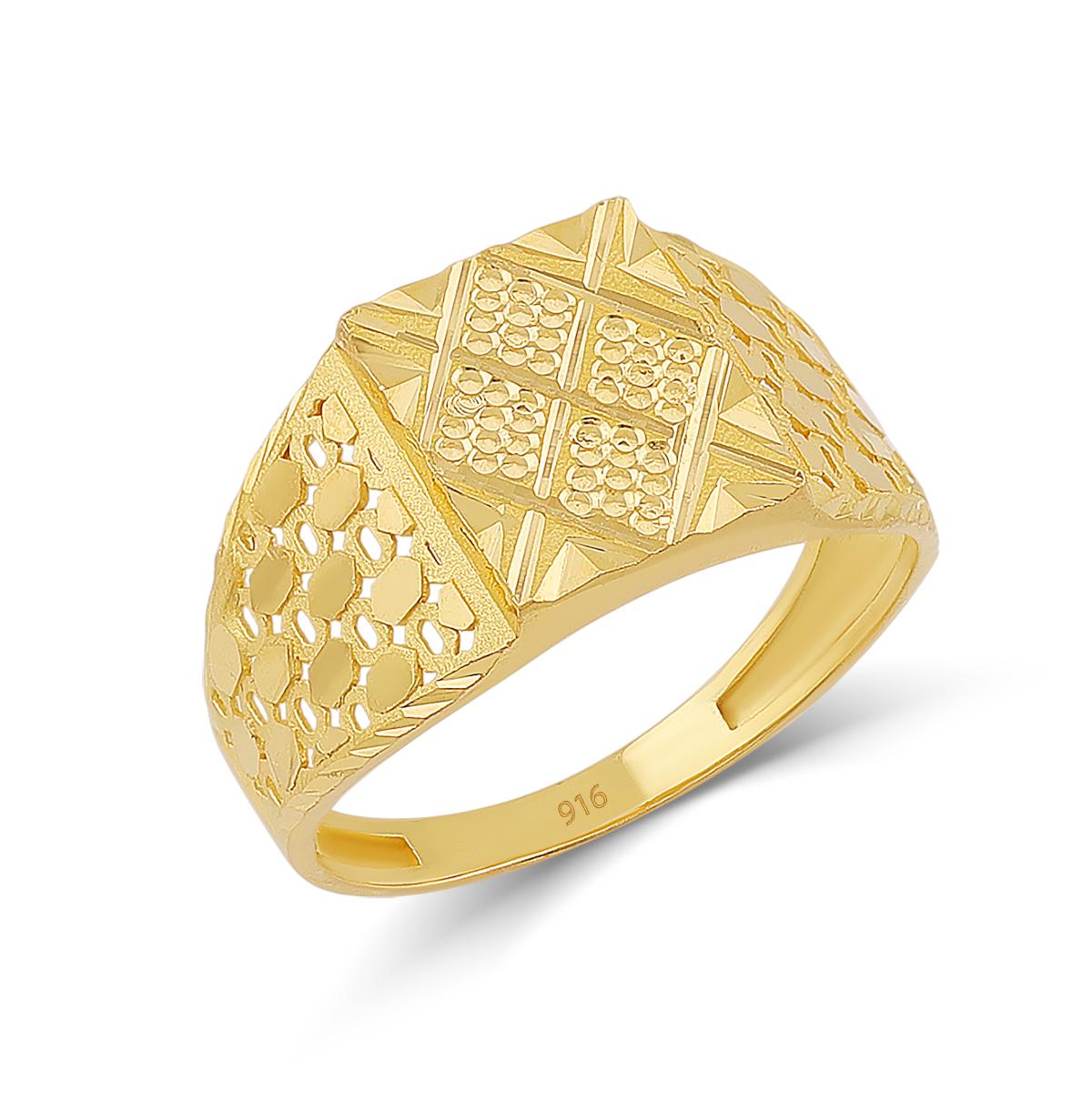 Classic Indian 22ct Gold Men’s Ring Image