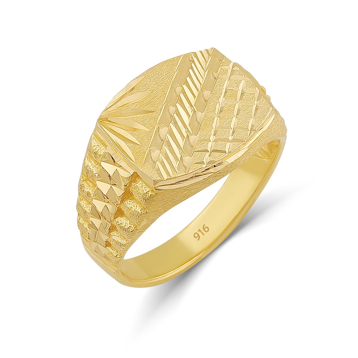 Traditional Indian 22ct Gold Gents Band