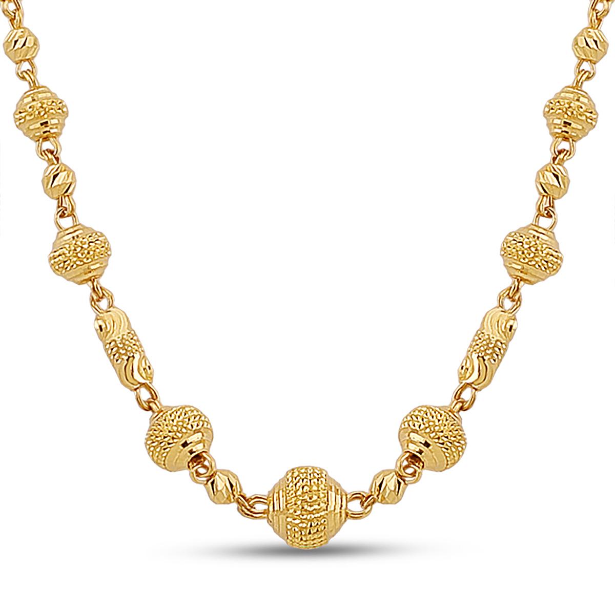 22ct Gold Adjustable Mala Chain