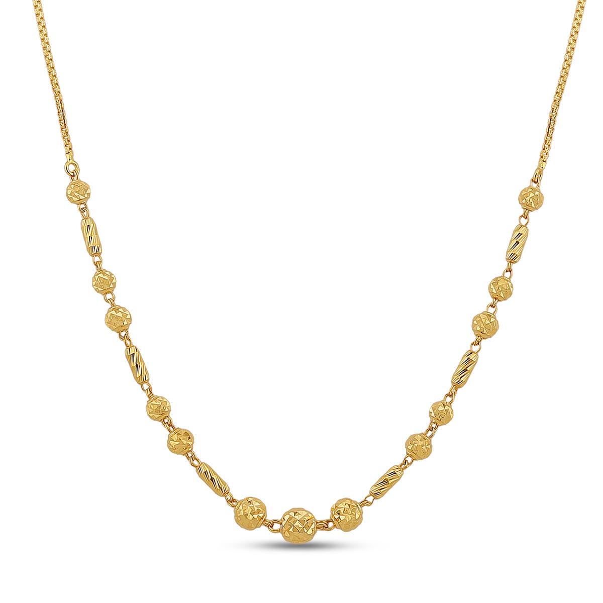 22ct Gold Adjustable Mala Chain