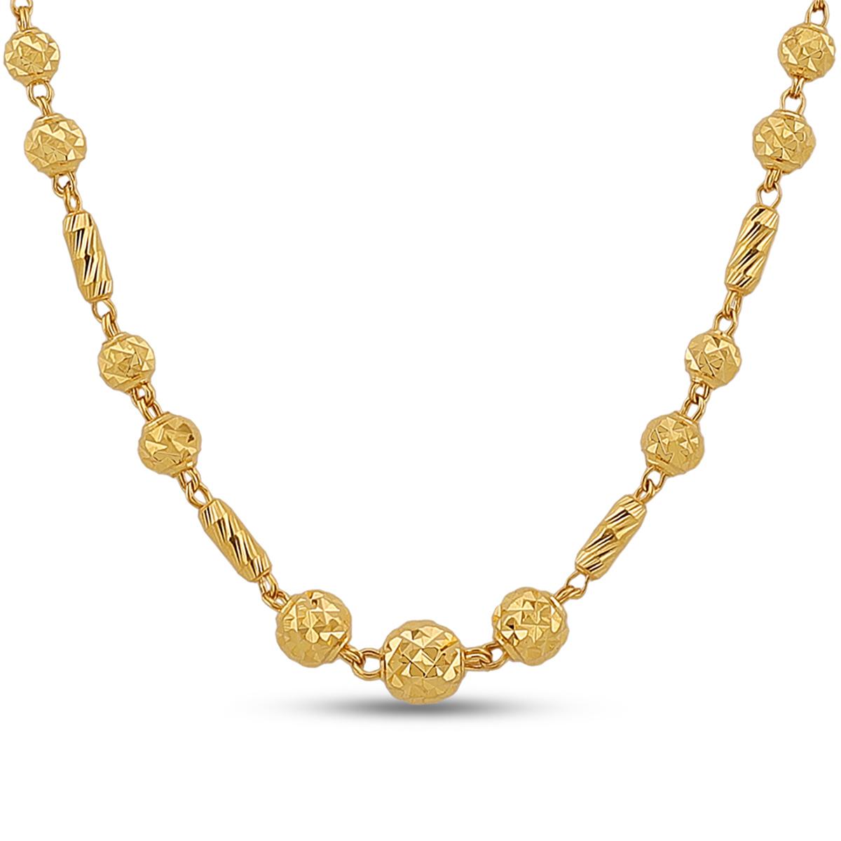 22ct Gold Adjustable Mala Chain