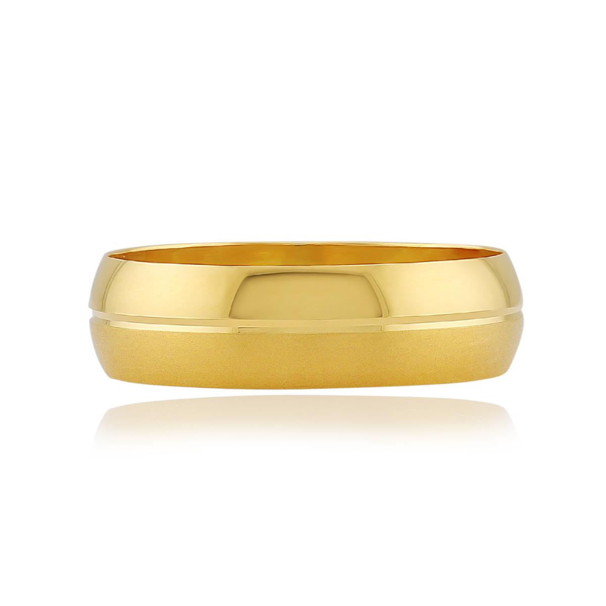22ct Gold 2 Polish Band Ring 6mm