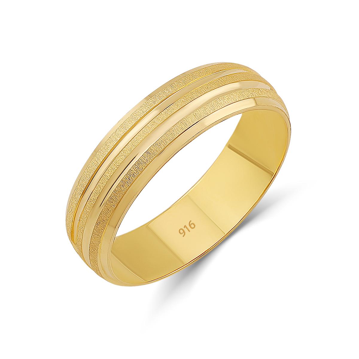 4 Row Sand Blasted Band Ring 5.5mm