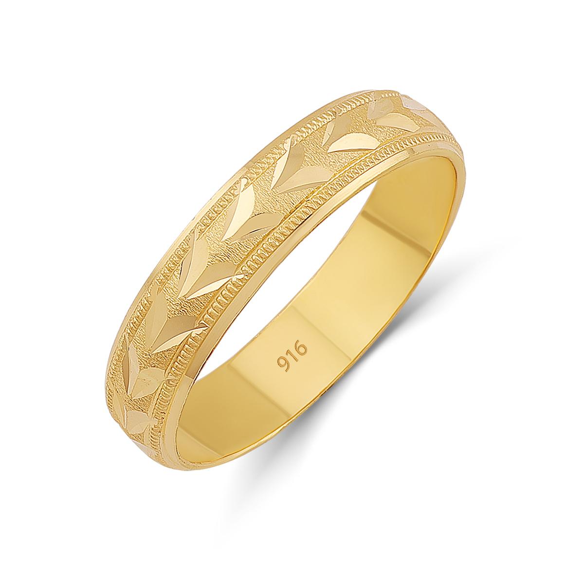 Ladies Diamond Cut Band 4mm