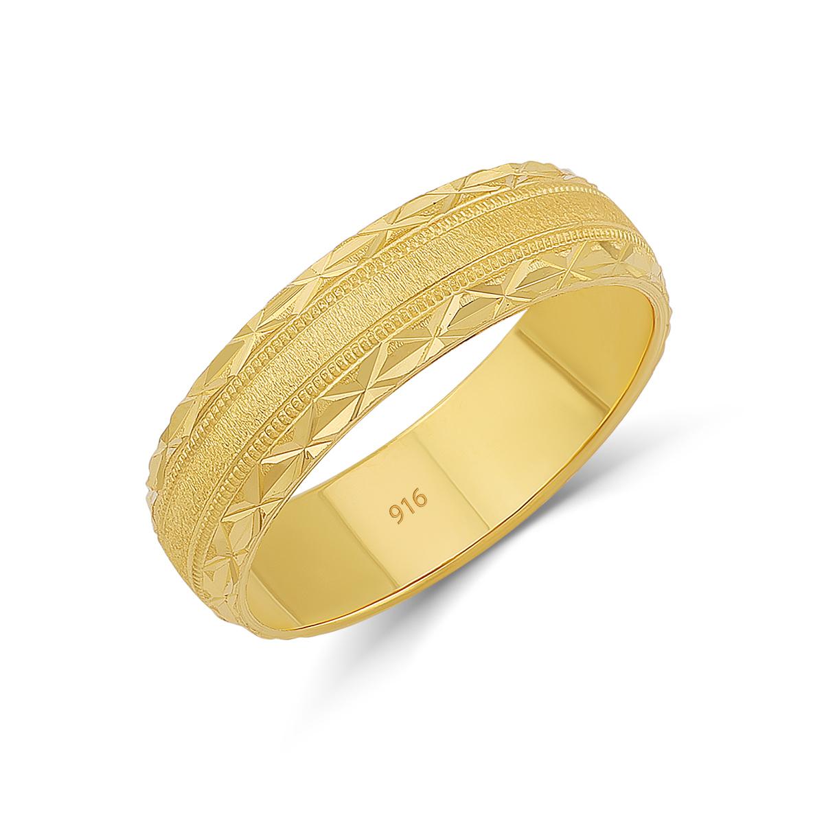 Geometric Cut Band Ring 5.5mm Image