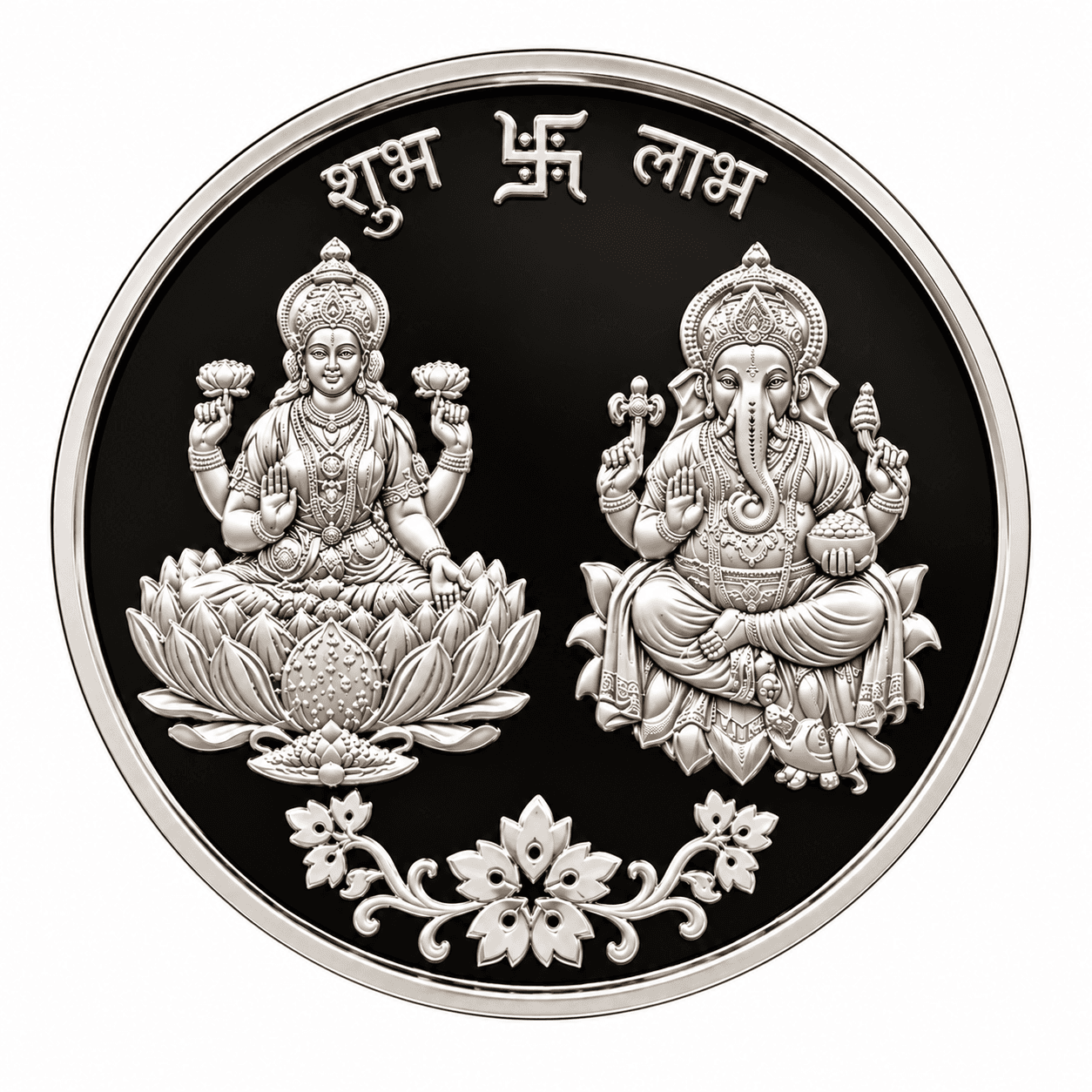 5g Pure Silver Lakshmi & Ganesh Diwali Coin