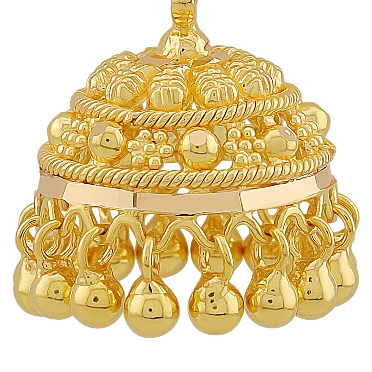 Traditional 22ct Gold Bridal Jhumkas