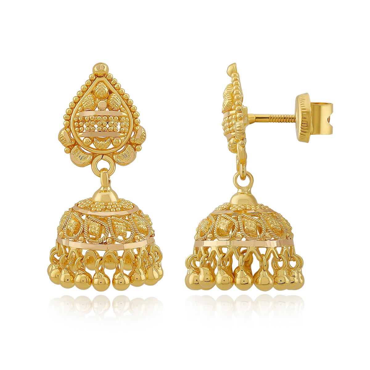 Heritage 22ct Gold Indian Jhumkas