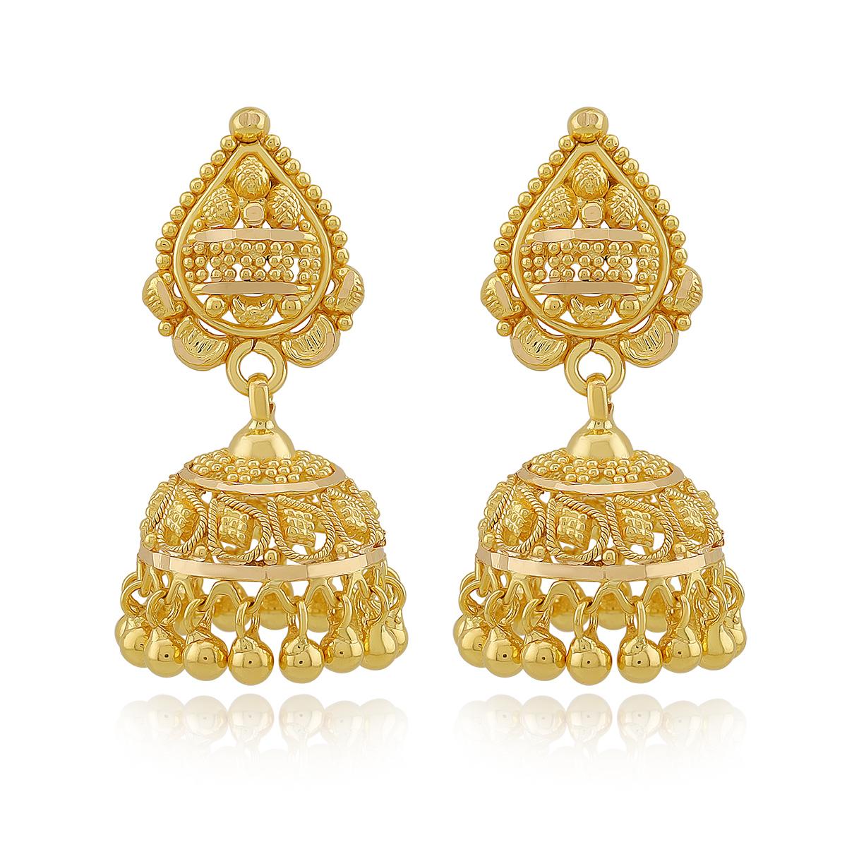 Heritage 22ct Gold Indian Jhumkas