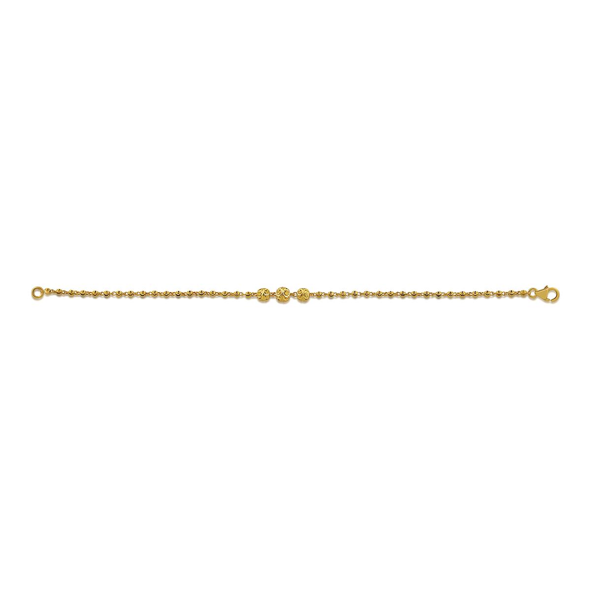 Diamond Cut Ball Bracelet