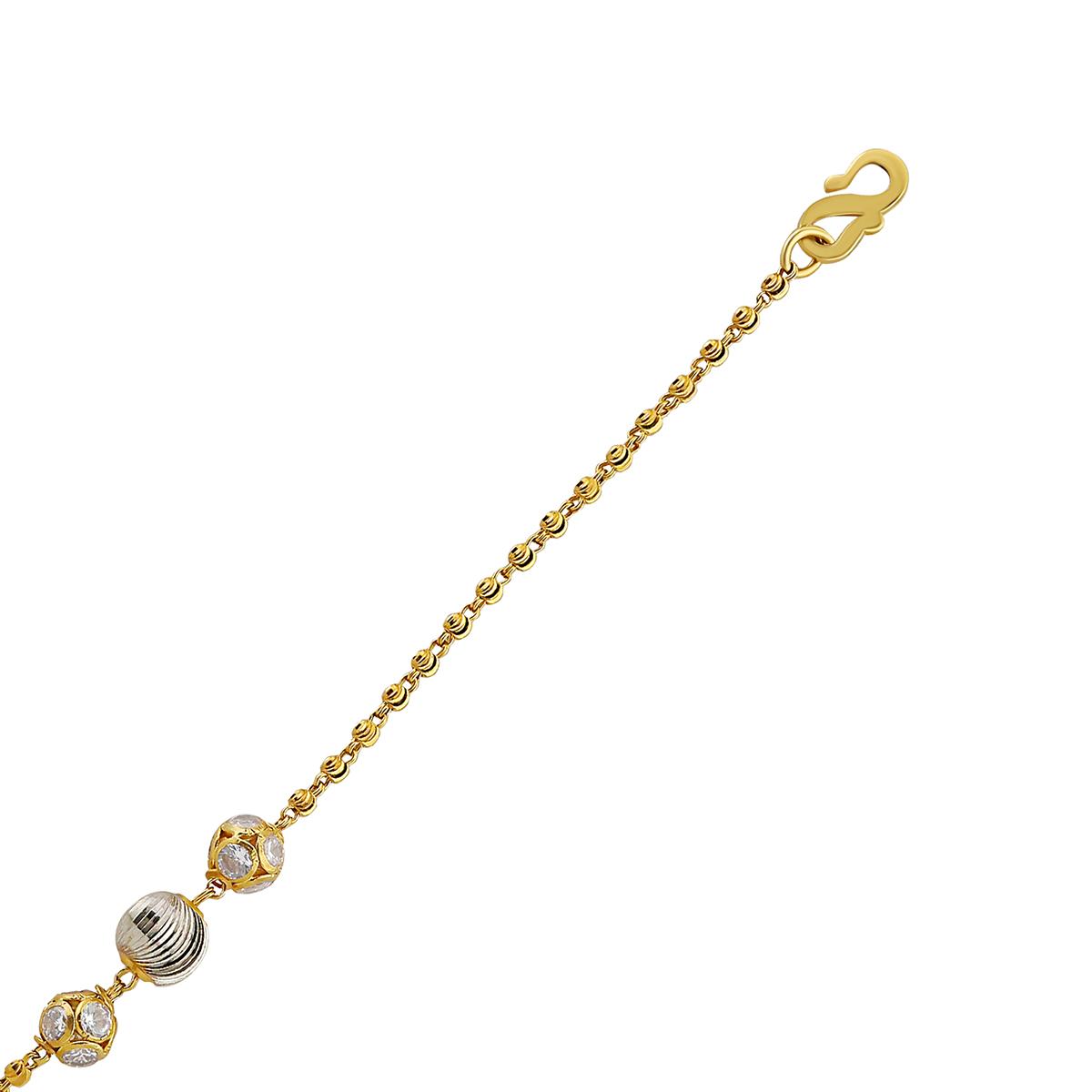Rhodium Ball Bracelet