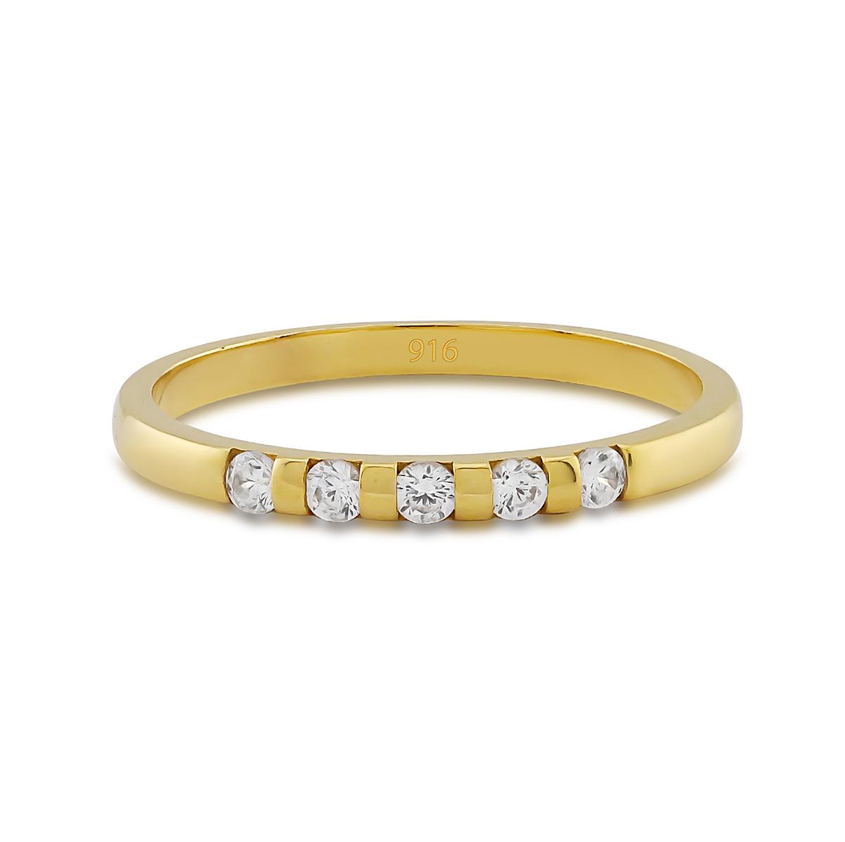 5 Stone Band Ring