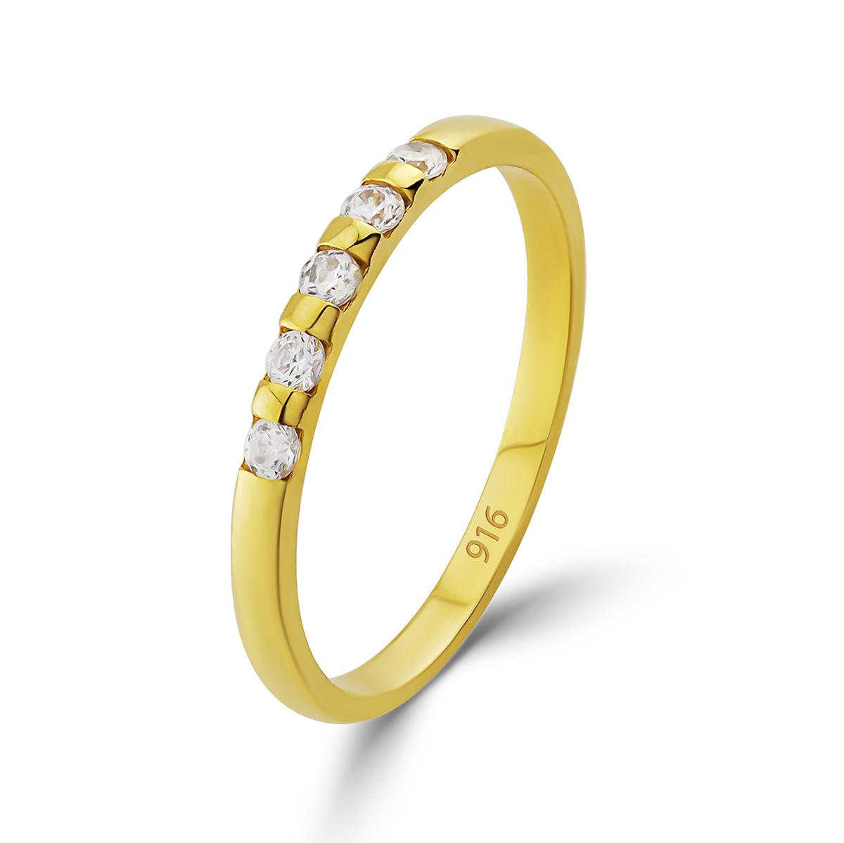 5 Stone Band Ring