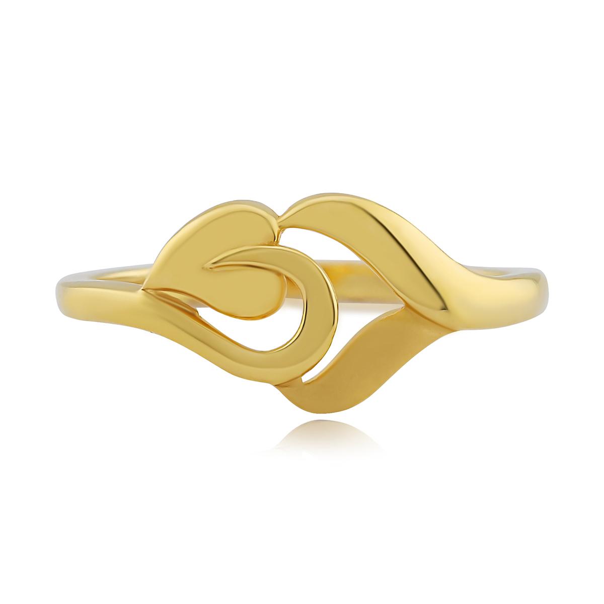 Ladies Gold Heart Ring