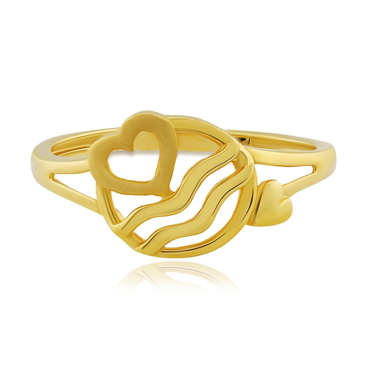 Ocean Wave Gold Ring