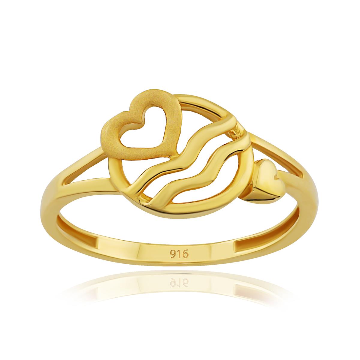 Ocean Wave Gold Ring Image