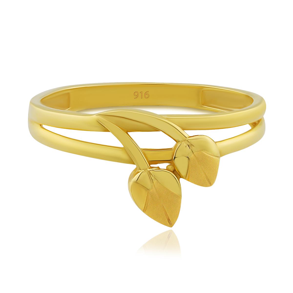 Dual Leaf Ring